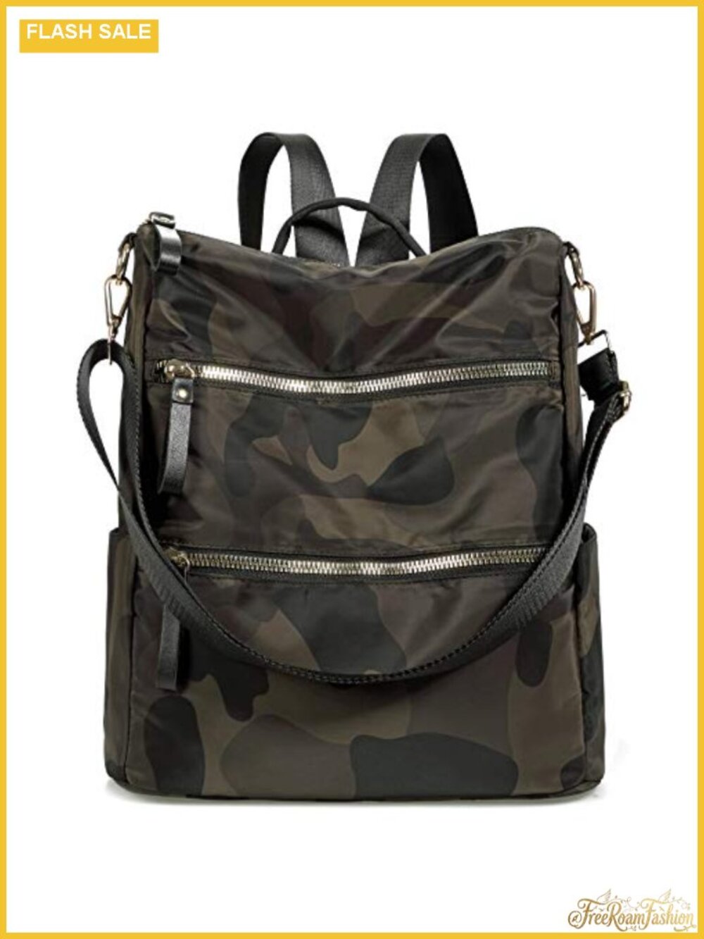 Women's Nylon Anti-Theft Backpack Purse 3-in-1 Travel Daypack